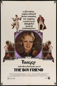 5f224 BOY FRIEND 1sh '71 sexy Twiggy in Ken Russell's delightful musical extravaganza!