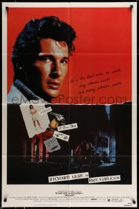 5f229 BREATHLESS 1sh '83 Richard Gere, sexy Valerie Kaprisky, Art Metrano!