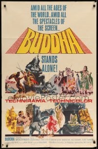 5f235 BUDDHA style B int'l 1sh '63 Kenji Misumi's Shaka, Japanese religious epic spectacle!