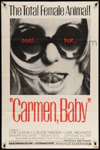 5f247 CARMEN, BABY 1sh '68 Radley Metzger, Uta Levka, Barbara Valentine, cool hot image!