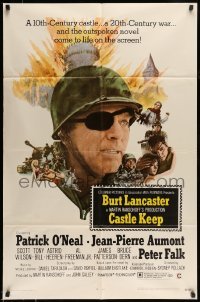 5f256 CASTLE KEEP 1sh '69 Burt Lancaster & sexy Astrid Heeren in World War II!