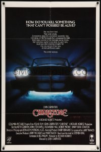 5f274 CHRISTINE 1sh '83 written by Stephen King, directed by John Carpenter, killer car!