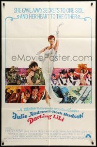 5f316 DARLING LILI int'l 1sh '70 Julie Andrews, Rock Hudson, Blake Edwards, William Peter Blatty