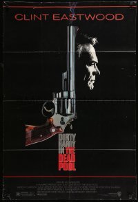 5f324 DEAD POOL 1sh '88 Clint Eastwood as tough cop Dirty Harry, cool gun image!