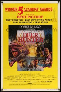 5f338 DEER HUNTER awards 1sh '78 directed by Michael Cimino, Robert De Niro, Jezierski artwork!