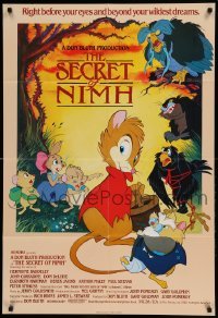 5f117 SECRET OF NIMH English 1sh '82 Don Bluth, National Institute of Mental Health!