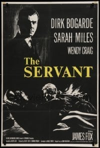 5f118 SERVANT English 1sh '64 written by Harold Pinter, directed by Joseph Losey, Dirk Bogarde