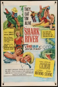 5f783 SHARK RIVER 1sh '53 white men never cross it, Indians never go beyond it!