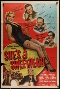 5f786 SHE'S A SWEETHEART 1sh '44 Jane Darwell, boy oh boy, she's for me, nice legs!