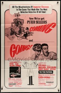 5f789 SHOT IN THE DARK/PINK PANTHER 1sh '66 wacky Peter Sellers double-bill!