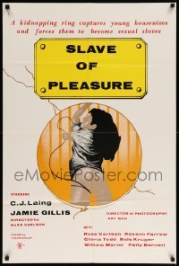 5f804 SLAVE OF PLEASURE 24x36 1sh '78 Jamie Gillis, a film about the violence of LOVE!