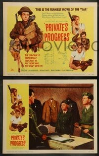 5j367 PRIVATE'S PROGRESS 8 LCs '56 John Boulting directed, Richard Attenborough, Dennis Price