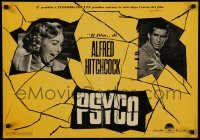 5p847 PSYCHO Italian 19x27 pbusta '60 sexy Vera Miles, Anthony Perkins, Alfred Hitchcock classic!