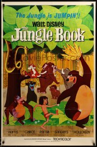 5r468 JUNGLE BOOK 1sh '67 Walt Disney cartoon classic, great image of all characters!