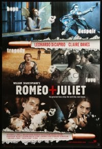 5r733 ROMEO & JULIET style C int'l DS 1sh '96 Leonardo DiCaprio, Claire Danes, Baz Luhrmann!