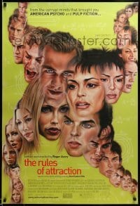 5r737 RULES OF ATTRACTION 1sh '02 James Van Der Beek, Shannyn Sossamon, Jessica Biel, many faces!