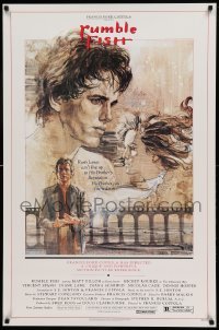 5r738 RUMBLE FISH 1sh '83 Francis Ford Coppola, different c/u of Matt Dillon & Rourke!