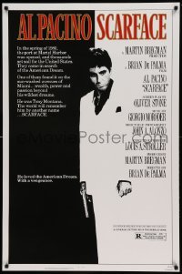 5r755 SCARFACE 1sh '83 Al Pacino as Tony Montana, Brian De Palma, Oliver Stone!