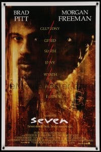 5r765 SEVEN int'l 1sh '95 David Fincher, Morgan Freeman, Brad Pitt, deadly sins!