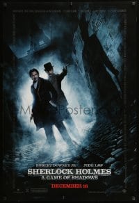 5r774 SHERLOCK HOLMES: A GAME OF SHADOWS advance DS 1sh '11 Jude Law, Robert Downey Jr!