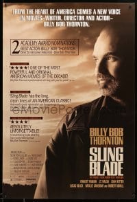 5r788 SLING BLADE 1sh '96 star & director Billy Bob Thornton, many reviews!