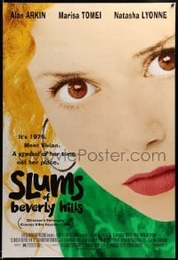 5r790 SLUMS OF BEVERLY HILLS DS 1sh '98 super close-up of Natasha Lyonne, Alan Arkin, Marisa Tomei!