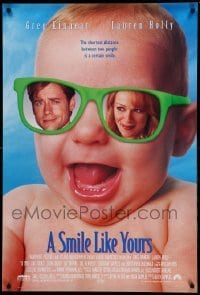 5r791 SMILE LIKE YOURS 1sh '97 Greg Kinear, Lauren Holly, wacky laughing baby!