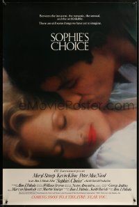 5r798 SOPHIE'S CHOICE advance 1sh '82 Alan J. Pakula directed, Meryl Streep, Kevin Kline!