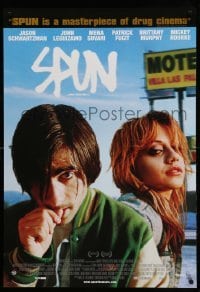 5r819 SPUN DS 1sh '02 Jason Schwartzman, Mickey Rourke, sexy Brittany Murphy!