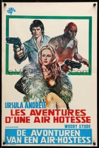 6a111 LOADED GUNS Belgian '74 Colpo in Canna, completely different art of sexy Ursula Andress!