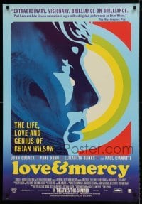 6a086 LOVE & MERCY advance Canadian 1sh '15 Cusack as older Brian Wilson, Dano as the younger!