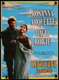 6a669 LINGUINI INCIDENT French 15x20 '91 great image of Rosanna Arquette & David Bowie!