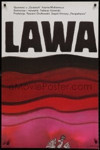 6a944 LAVA Polish 26x39 '89 Tadeusz Konwicki's Lawa. Opowiesc o 'Dziadach' Adama Mickiewicza