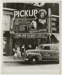 6h689 PICKUP candid 8x10 still '51 wonderful image of sexy homemade theater front poster!