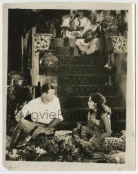 6h802 SHE'S A SHEIK 8.25x10.25 still '28 Richard Arlen stares at Bebe Daniels by leopard in harem!