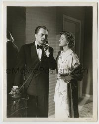 6h813 SONG OF THE THIN MAN 8x10.25 still '47 c/u of Myrna Loy looking at William Powell on the phone