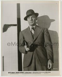 6h824 SPECIAL AGENT 8x10.25 still '35 great close up of George Brent pointing gun!