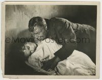 6h846 STREET OF SIN 8x10.25 still '28 wonderful image of Emil Jannings holding dying Fay Wray!