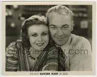 6h847 SUICIDE FLEET 8x10.25 still '31 smiling portrait of William Boyd & sexy Ginger Rogers!