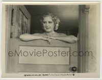 6h849 SUNNY 8x10.25 still '30 great c/u of sexy Marilyn Miller naked behind Dutch door!