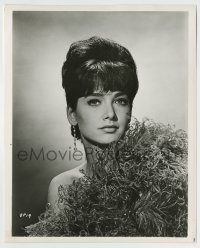 6h856 SUZANNE PLESHETTE 8.25x10.25 still '60s sexy head & shoulders portrait with bare shoulder!