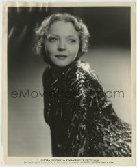 6h859 SYLVIA SIDNEY 8.25x10 still '33 waist-high portrait wearing elaborate beaded outfit!