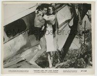 6h863 TARZAN & THE LOST SAFARI 8x10.25 still '57 Gordon Scott rescues Betta St. John from wreckage