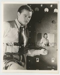 6h868 TELEVISION SPY deluxe 7.75x9.75 still '39 William Henry by Judith Barrett on TV screen!