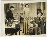 6h870 TEST PILOT 8x10.25 still '38 Myrna Loy standing between Clark Gable & Spencer Tracy!