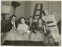 6h875 THEY ALSO SERVE candid TV 8x10 still '53 cinematographer Gert Andersen w/O'Sullivan & others!