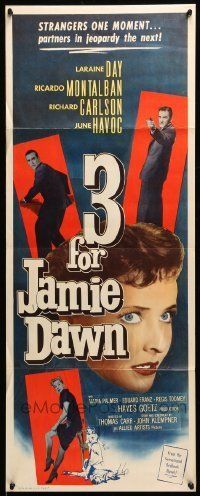 6k500 3 FOR JAMIE DAWN insert '56 Laraine Day, Ricardo Montalban, Richard Carlson!