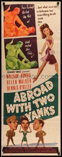 6k504 ABROAD WITH 2 YANKS insert '44 Marines William Bendix & Dennis O'Keefe, sexy Helen Walker!