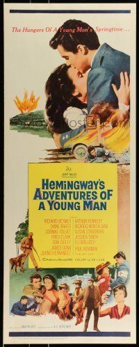 6k506 ADVENTURES OF A YOUNG MAN insert '62 Ernest Hemingway novel, Paul Newman, Martin Ritt