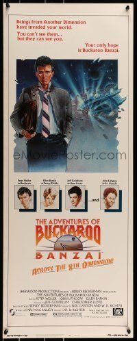 6k507 ADVENTURES OF BUCKAROO BANZAI insert '84 Peter Weller science fiction thriller!